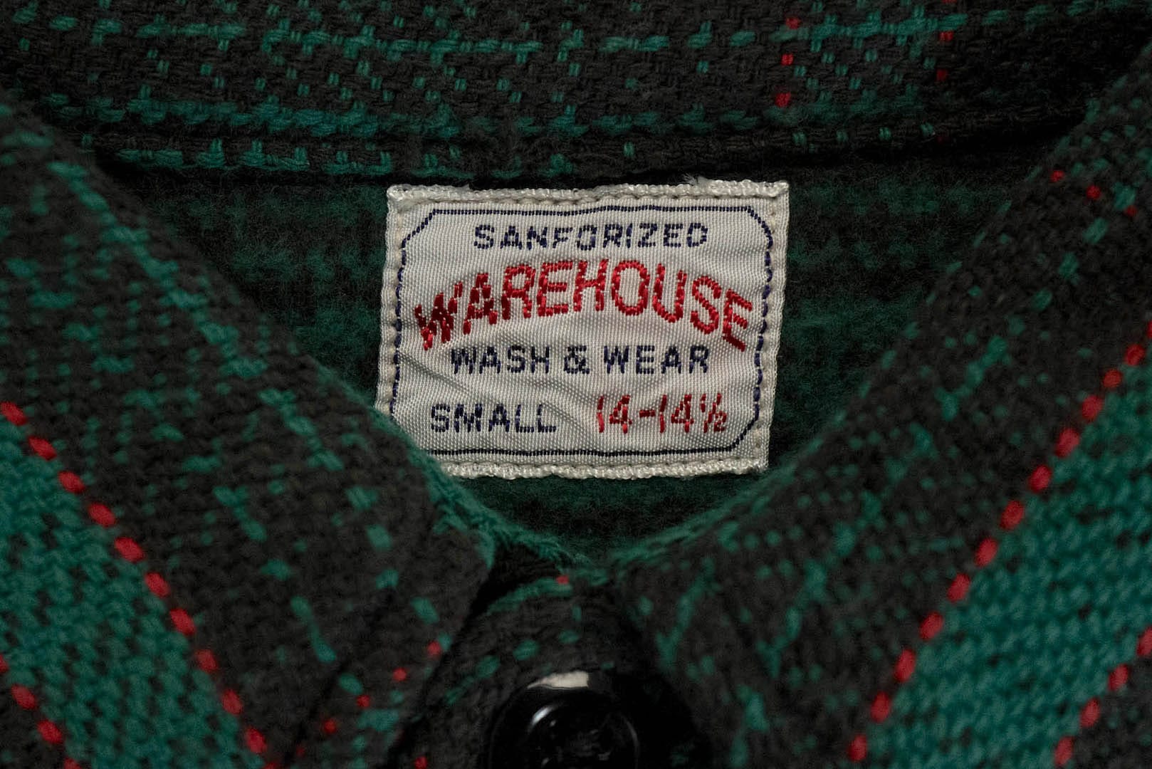 Warehouse 11oz Type C Selvage Flannel Workshirt (Forest Green)