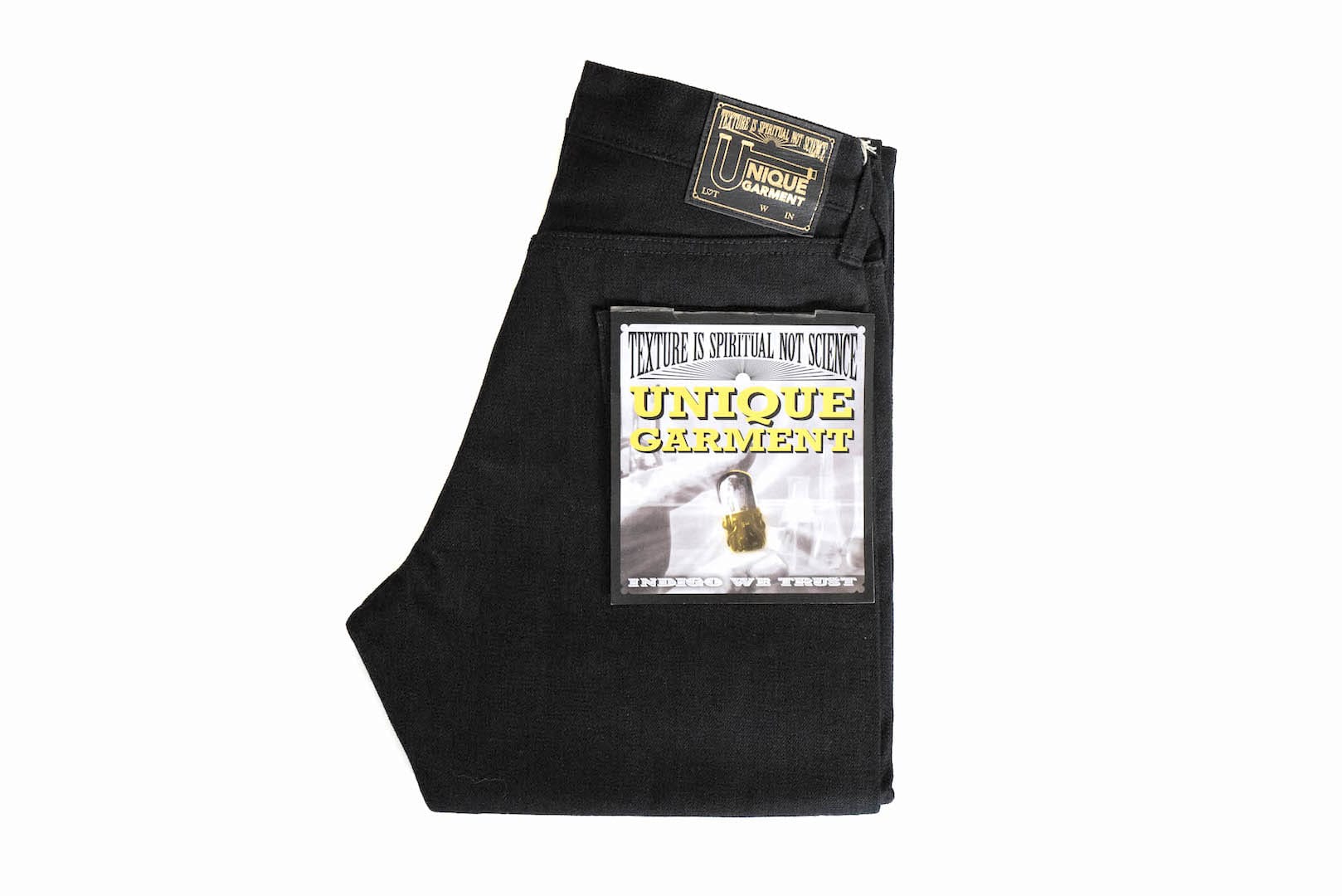Unique Garment 1001BT 14oz 'Before Dawn' Black Denim (Tapered Fit)