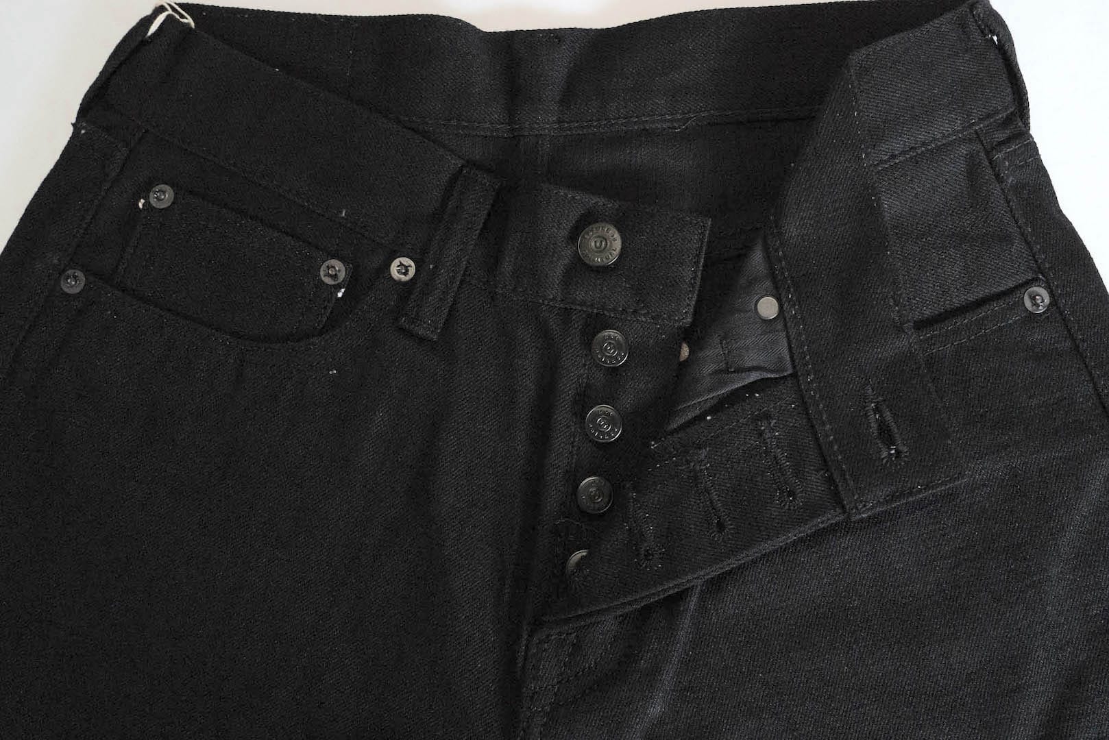 Unique Garment 1001BT 14oz 'Before Dawn' Black Denim (Tapered Fit)
