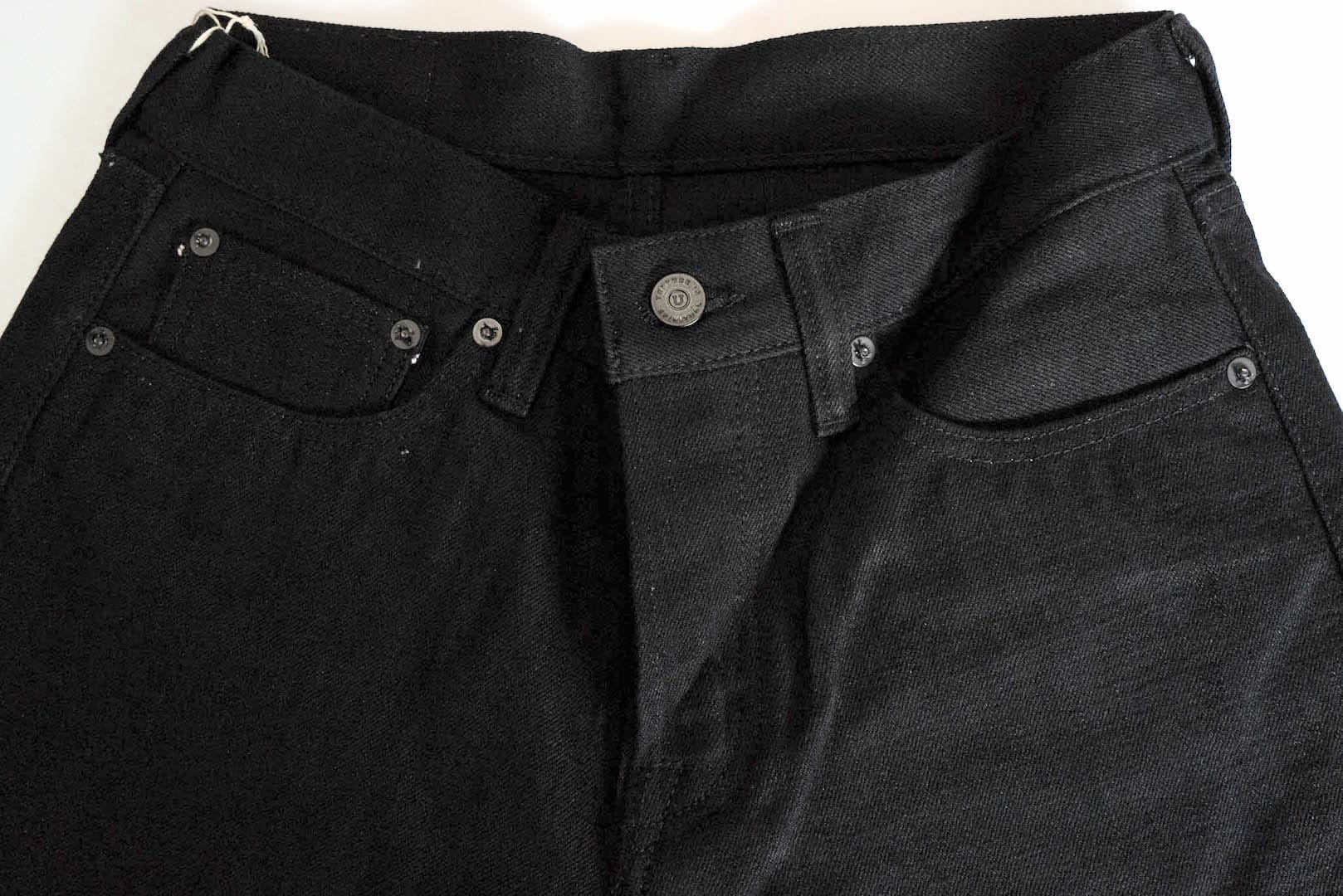 Unique Garment 1001BT 14oz 'Before Dawn' Black Denim (Tapered Fit)
