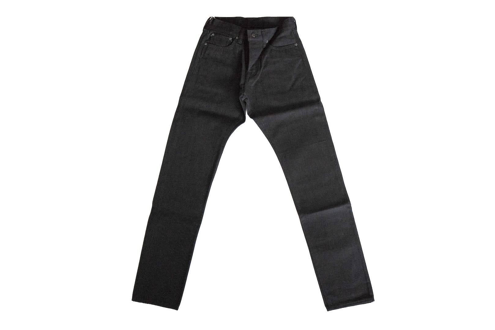 Unique Garment 1001BG 14oz 'Before Dawn' Black Denim (Gym Fit)