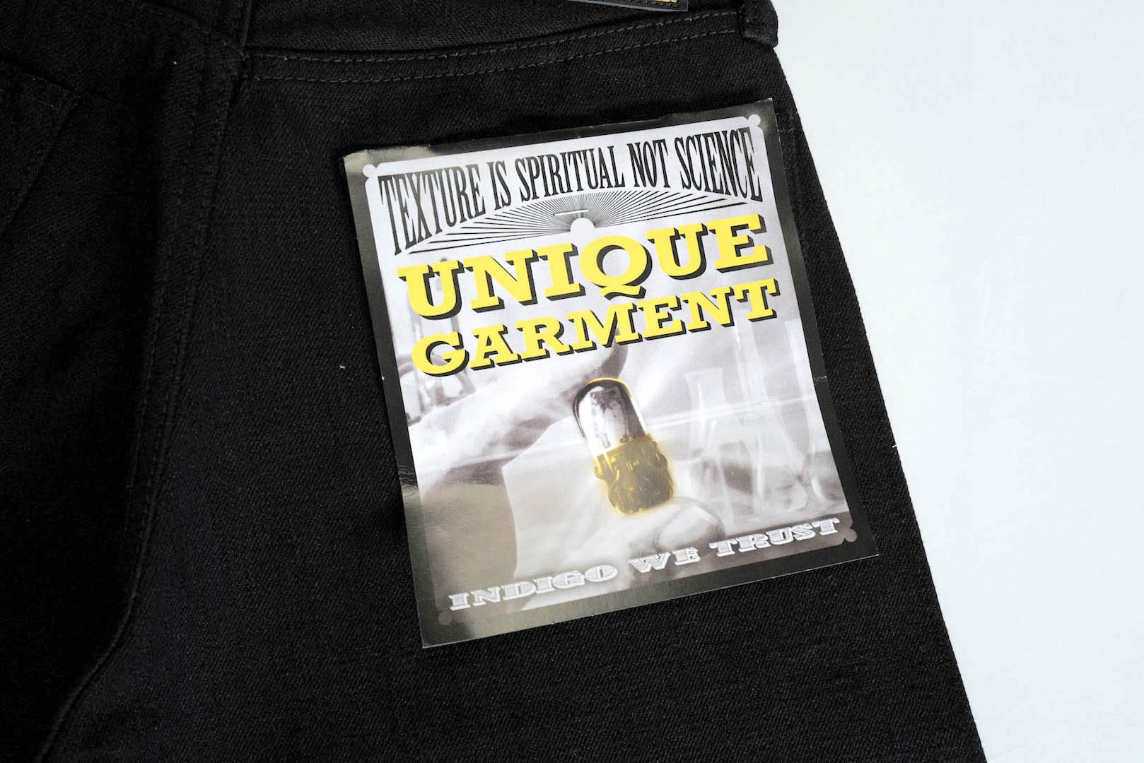 Unique Garment 1001BT 14oz 'Before Dawn' Black Denim (Tapered Fit)
