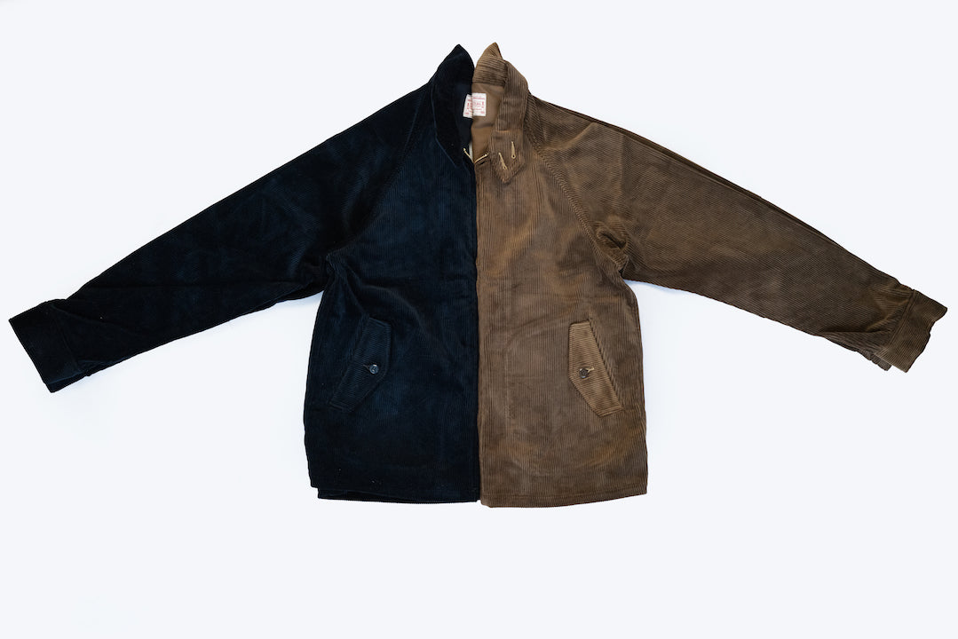 BONCOURA Heavyweight Corduroy "Dog Ear" Sport Jacket (Navy)