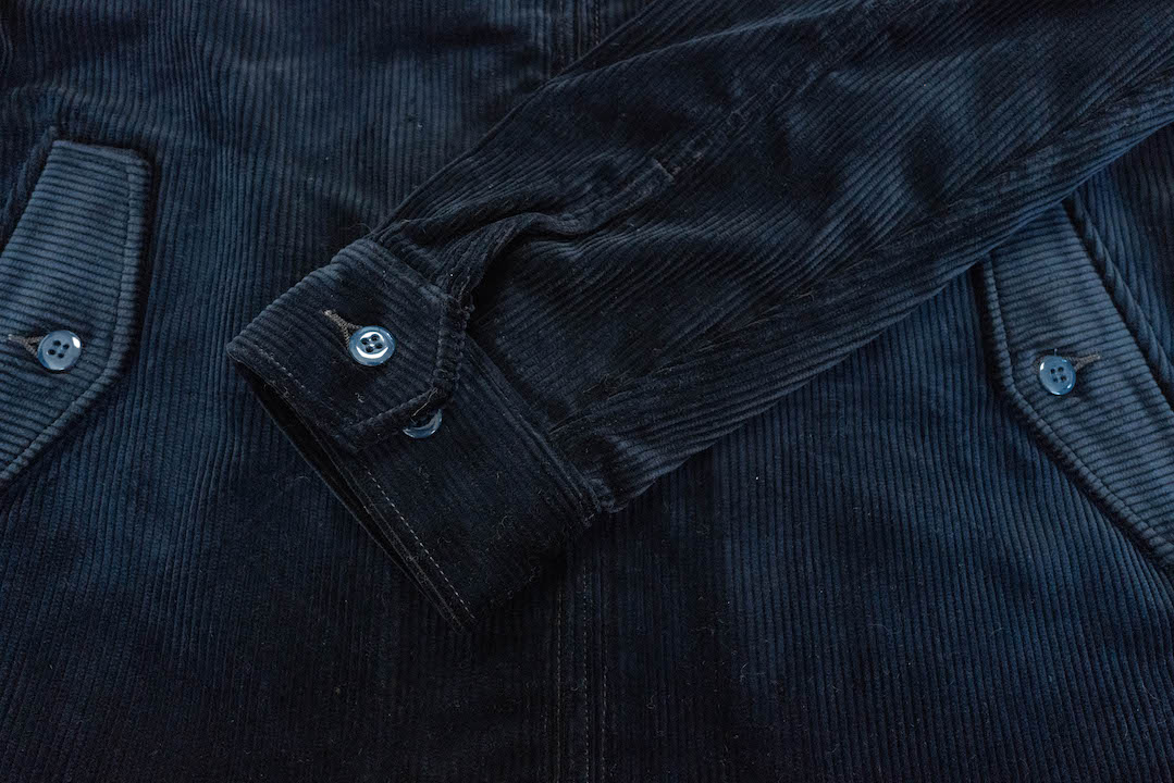 BONCOURA Heavyweight Corduroy "Dog Ear" Sport Jacket (Navy)