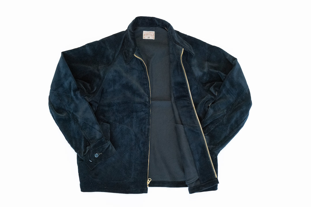 BONCOURA Heavyweight Corduroy "Dog Ear" Sport Jacket (Navy)