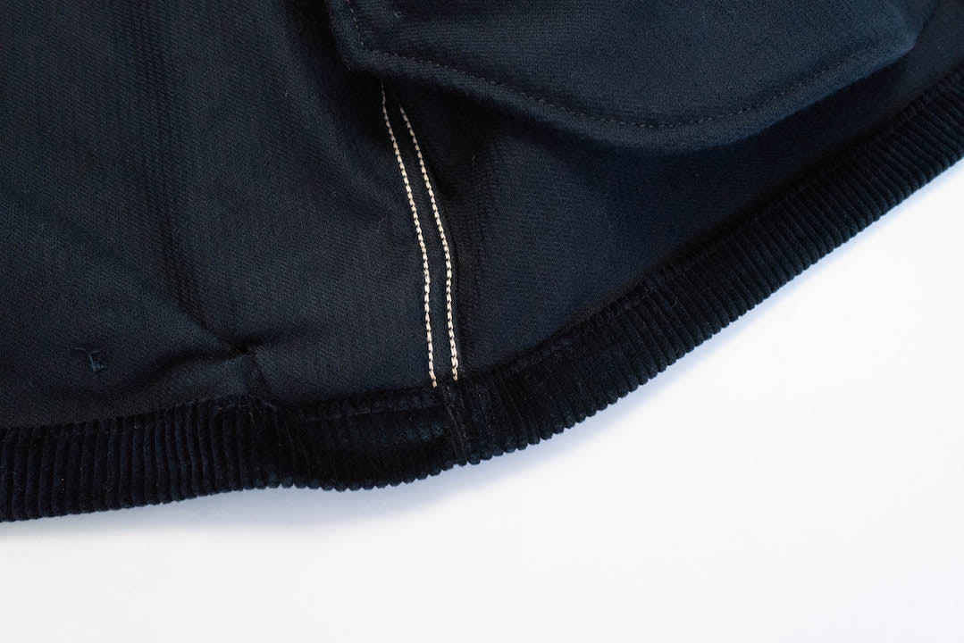 BONCOURA Heavyweight Corduroy "Dog Ear" Sport Jacket (Navy)