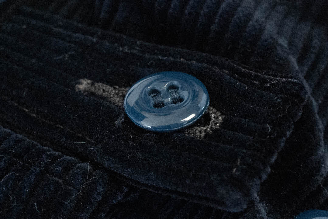 BONCOURA Heavyweight Corduroy "Dog Ear" Sport Jacket (Navy)