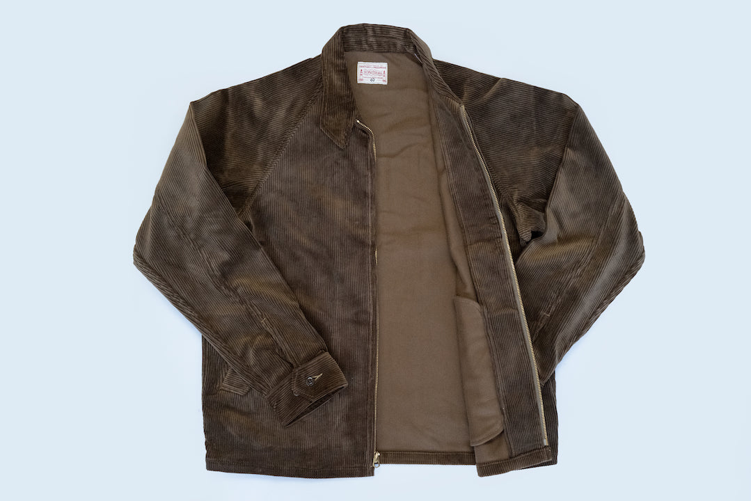 BONCOURA Heavyweight Corduroy "Dog Ear" Sport Jacket (Brown)