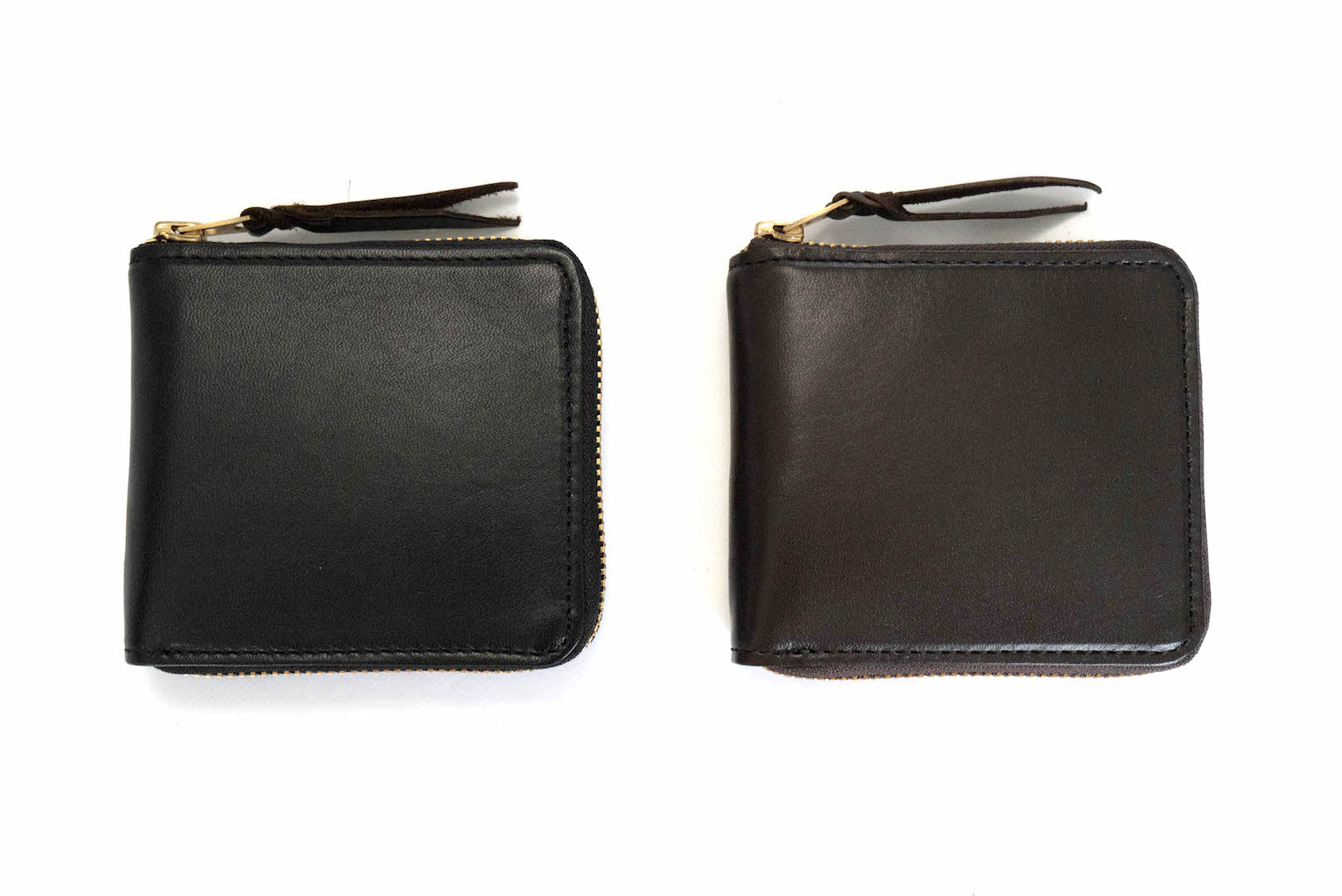 Inception by Accel Co. Horsehide Round Short Wallet (Black Tea-core)