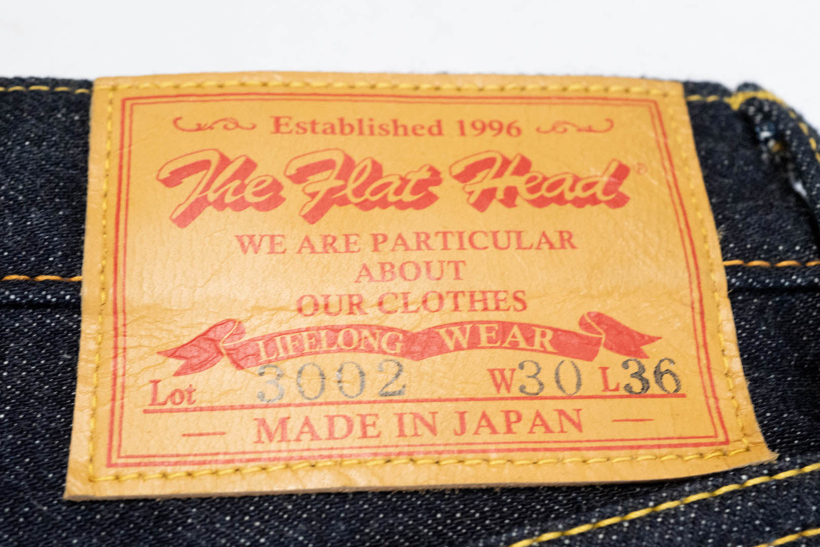 The Flat Head 3002 14.5oz Denim (Slim Tapered Fit)