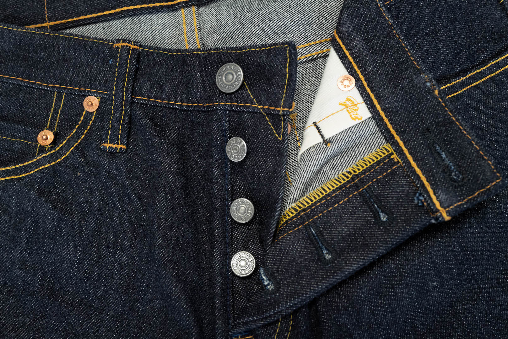 The Flat Head 3002 14.5oz Denim (Slim Tapered Fit)