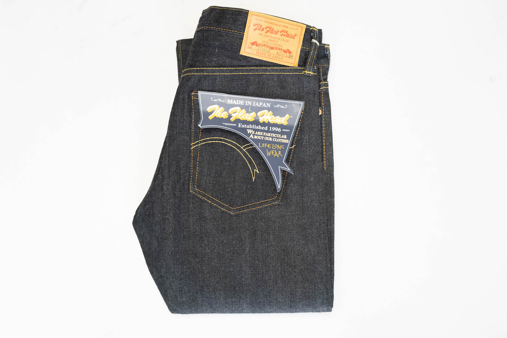 The Flat Head 3002 14.5oz Denim (Slim Tapered Fit)