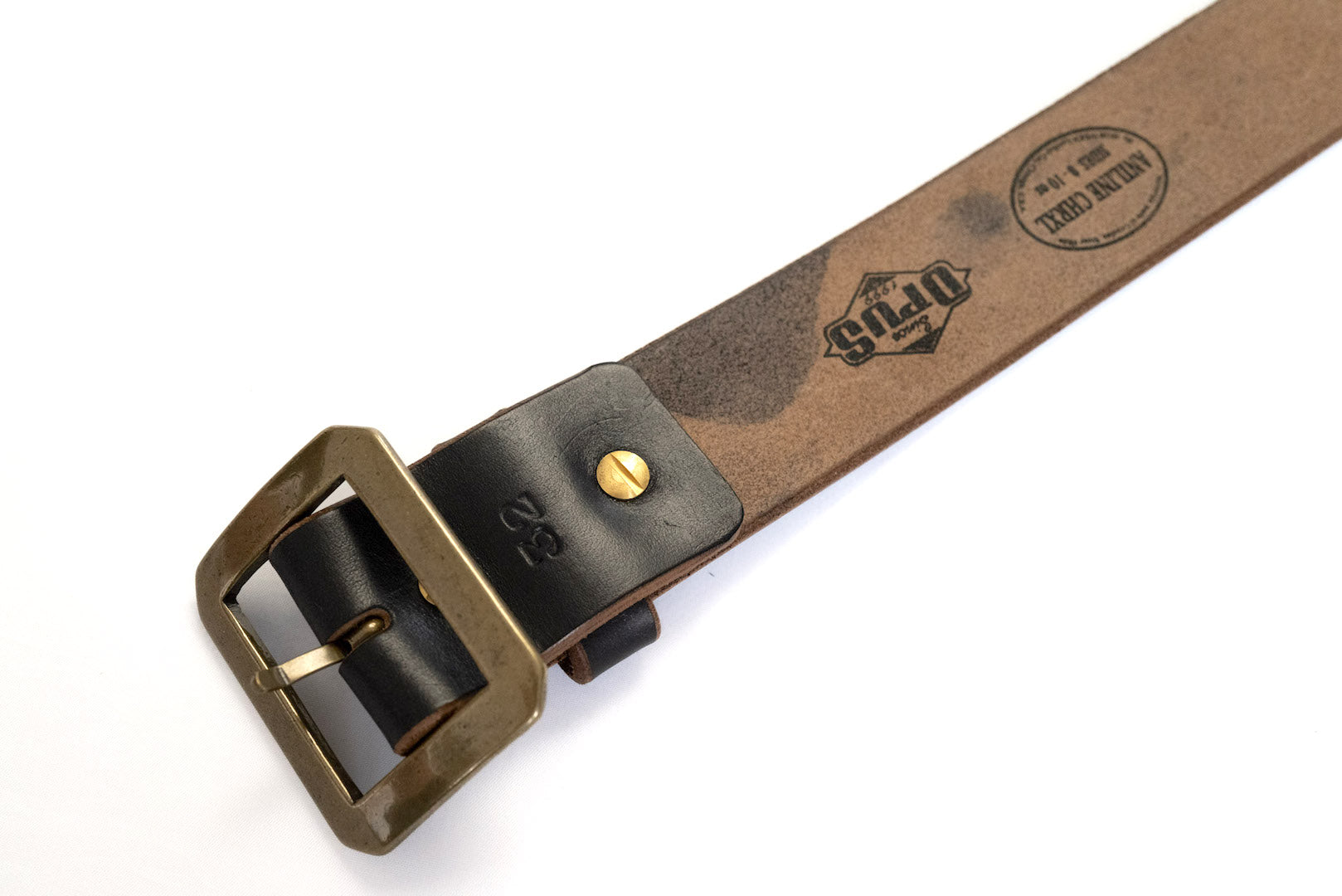 Opus by Accel Company Horween Chromexcel Cowhide Belt (Black)