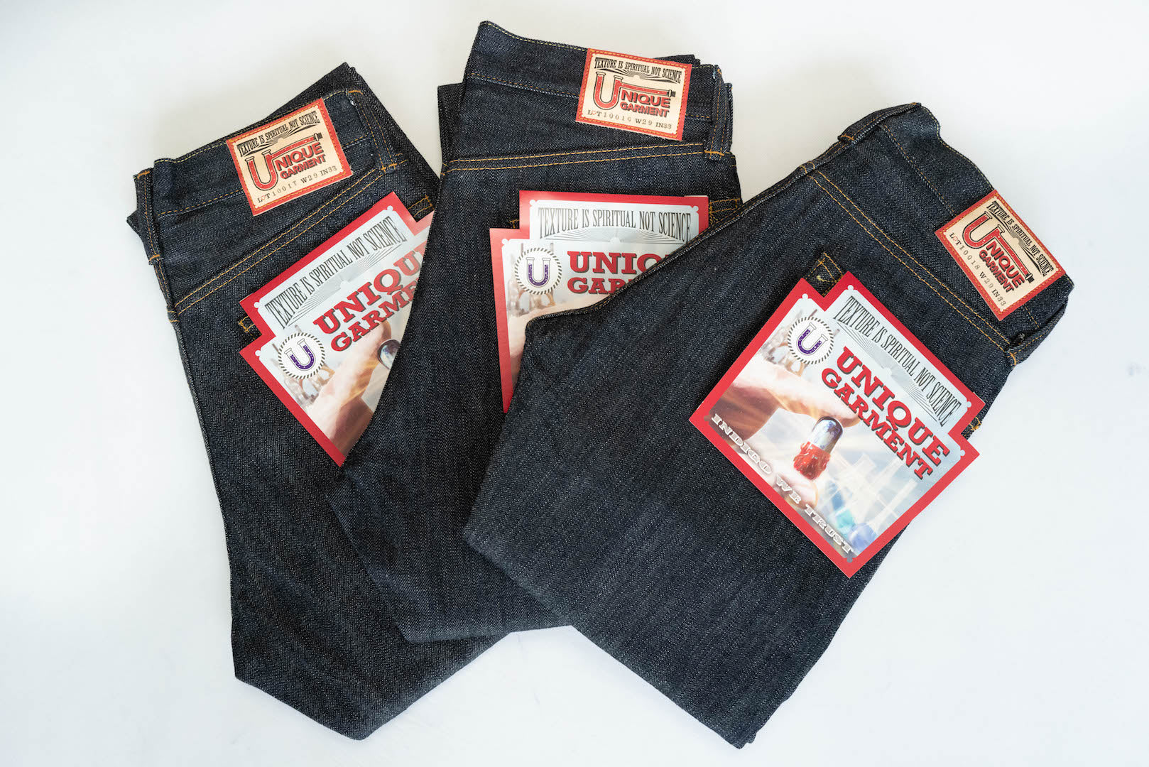 Unique Garment 1001T 13.2oz 'RAIN-DROP' Denim (Tapered Fit)