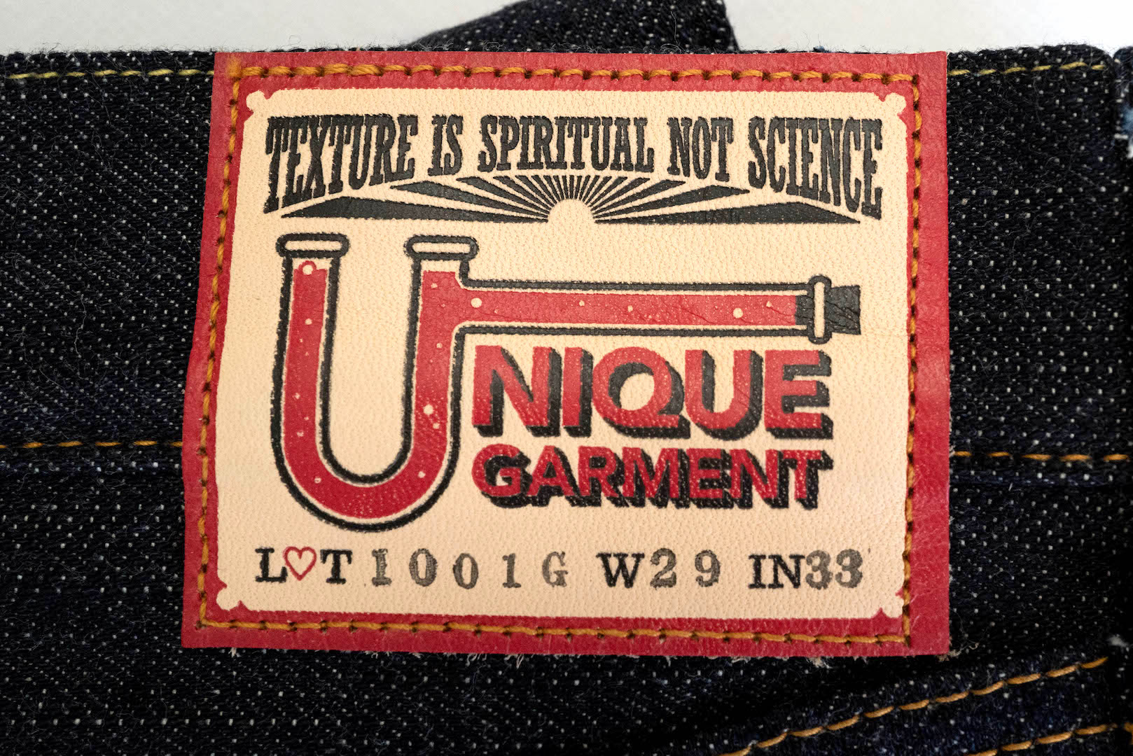 Unique Garment 1001G 13.2oz 'RAIN-DROP' Denim (Gym Fit)