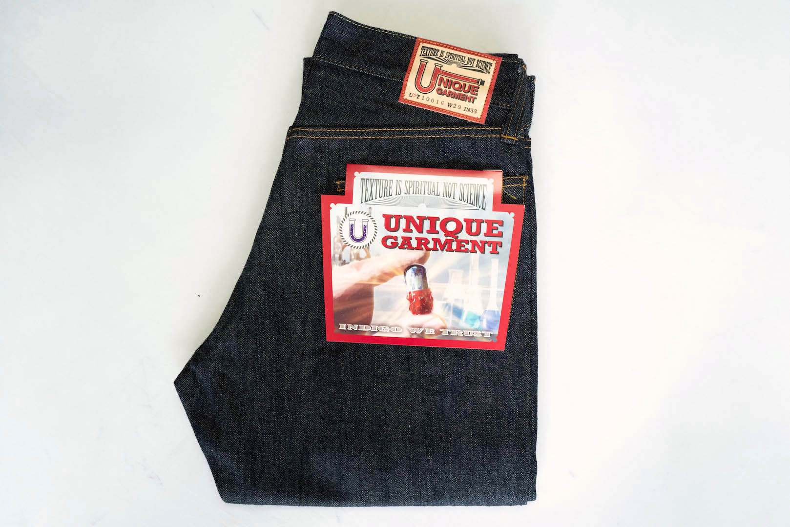 Unique Garment 1001G 13.2oz 'RAIN-DROP' Denim (Gym Fit)