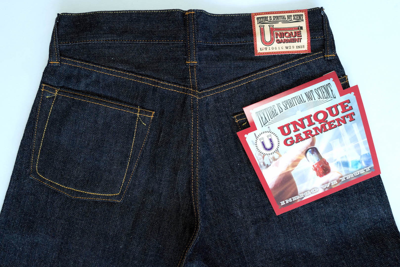 Unique Garment 1001G 13.2oz 'RAIN-DROP' Denim (Gym Fit)