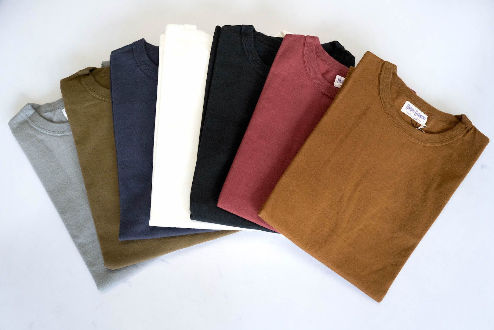 Unique Garment 7oz 'Airy' Plain Loopwheel Tee (Olive)