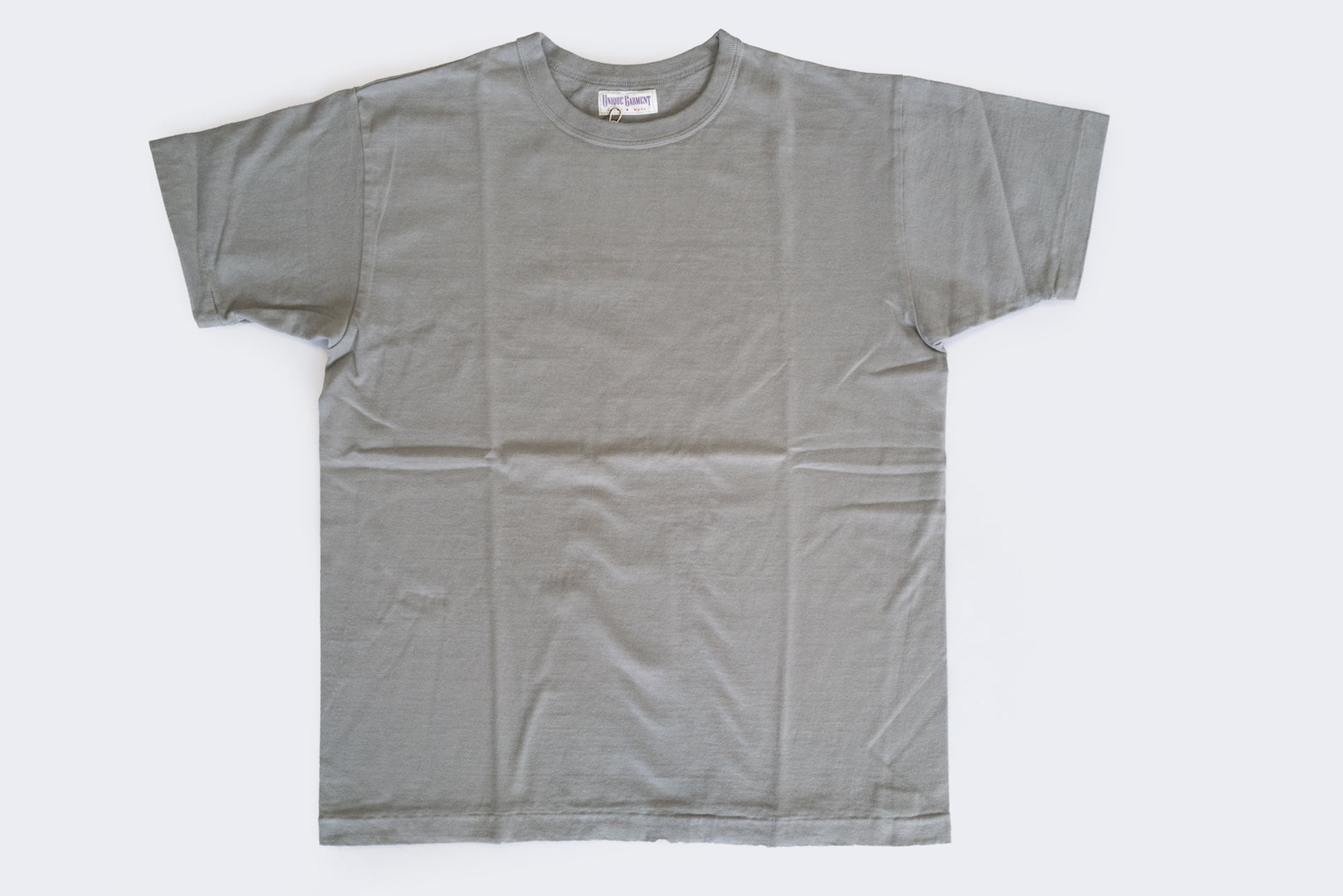 Unique Garment 7oz 'Airy' Plain Loopwheel Tee (Grey)