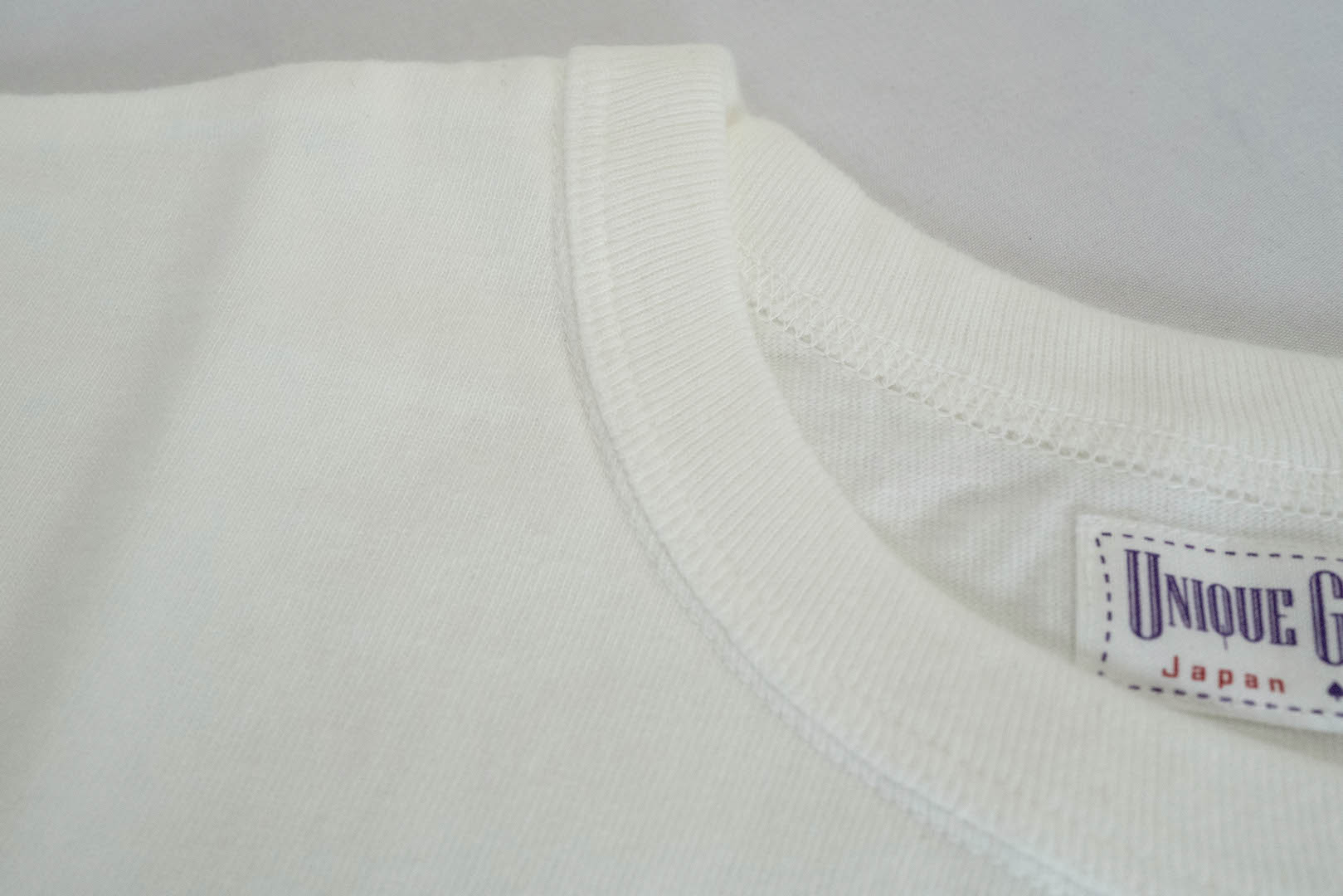 Unique Garment 7oz 'Airy' Plain Loopwheel Tee (White)