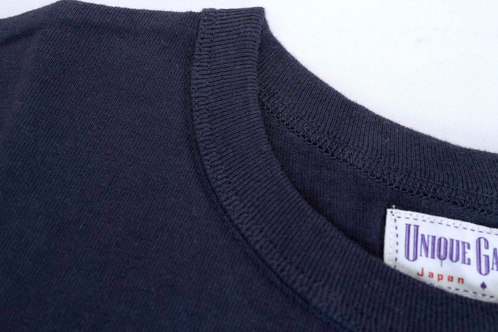 Unique Garment 7oz 'Airy' Plain Loopwheel Tee (Navy)