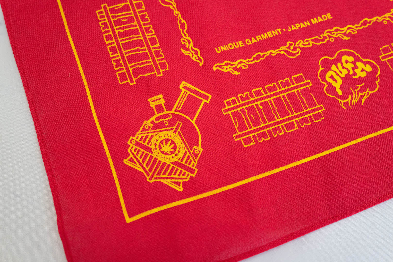 Unique Garment 'Have a Good Trip' Bandana (Burgundy)