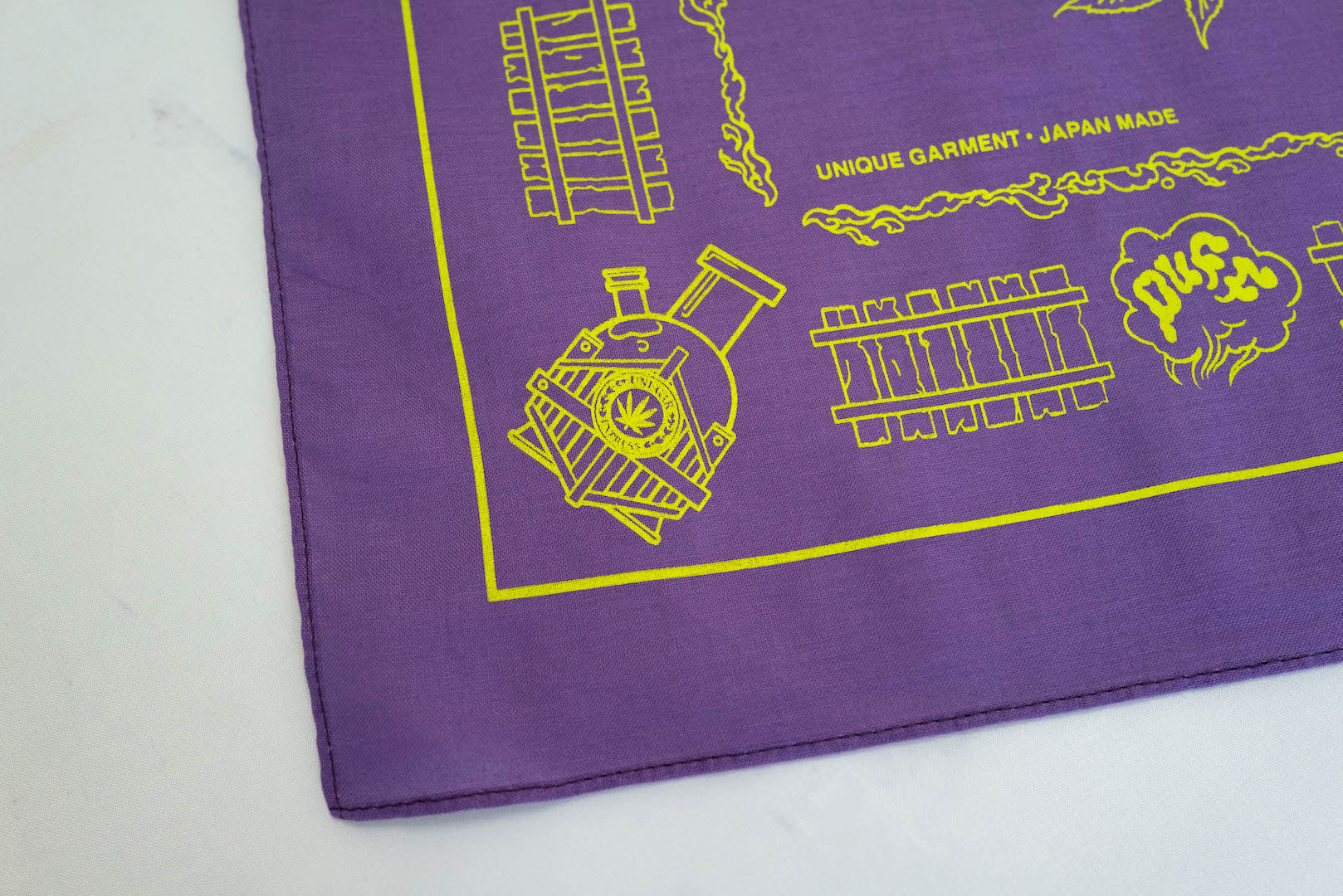 Unique Garment 'Have a Good Trip' Bandana (Purple)