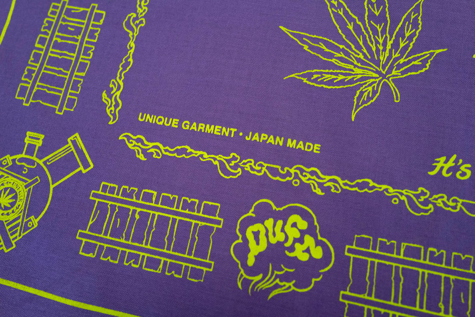 Unique Garment 'Have a Good Trip' Bandana (Purple)