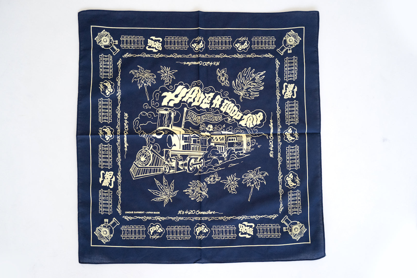 Unique Garment 'Have a Good Trip' Bandana (Midnight)