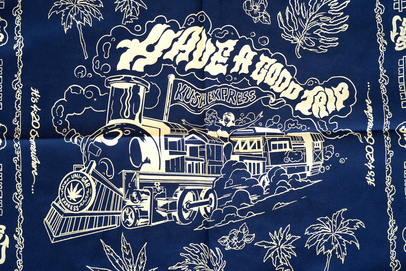 Unique Garment 'Have a Good Trip' Bandana (Midnight)