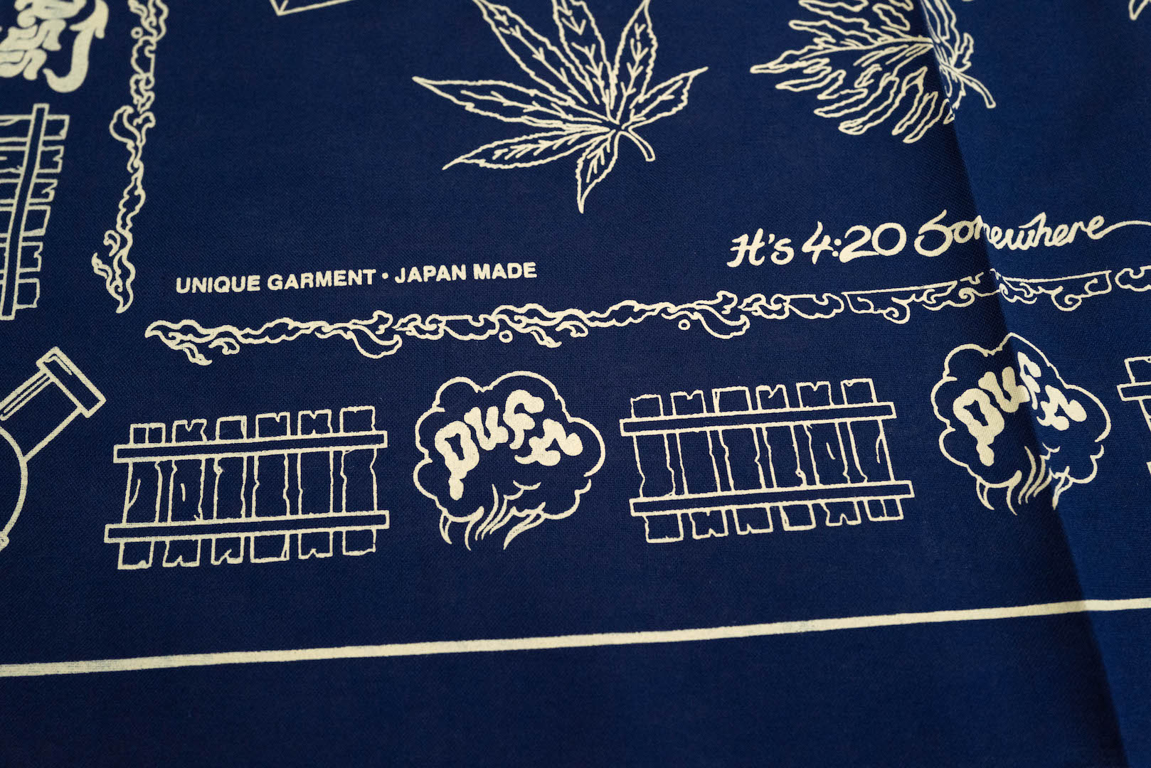 Unique Garment 'Have a Good Trip' Bandana (Midnight)