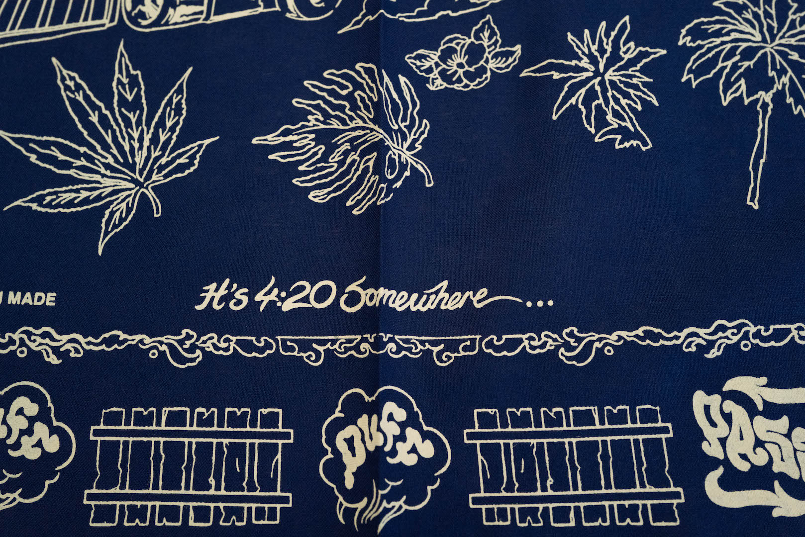 Unique Garment 'Have a Good Trip' Bandana (Midnight)
