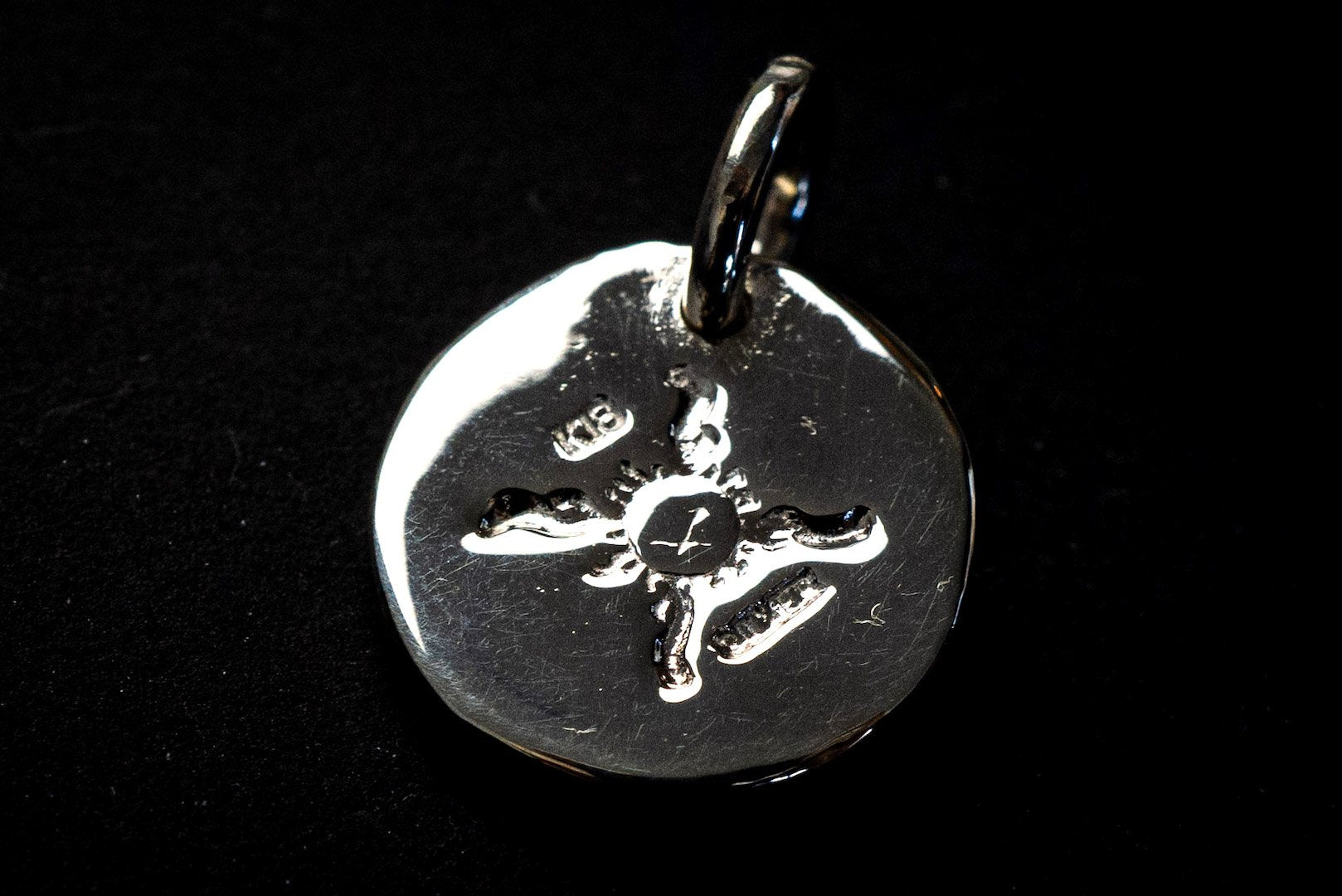 First Arrow's Mini Pendant With 18K Gold Sunburst (P-427)