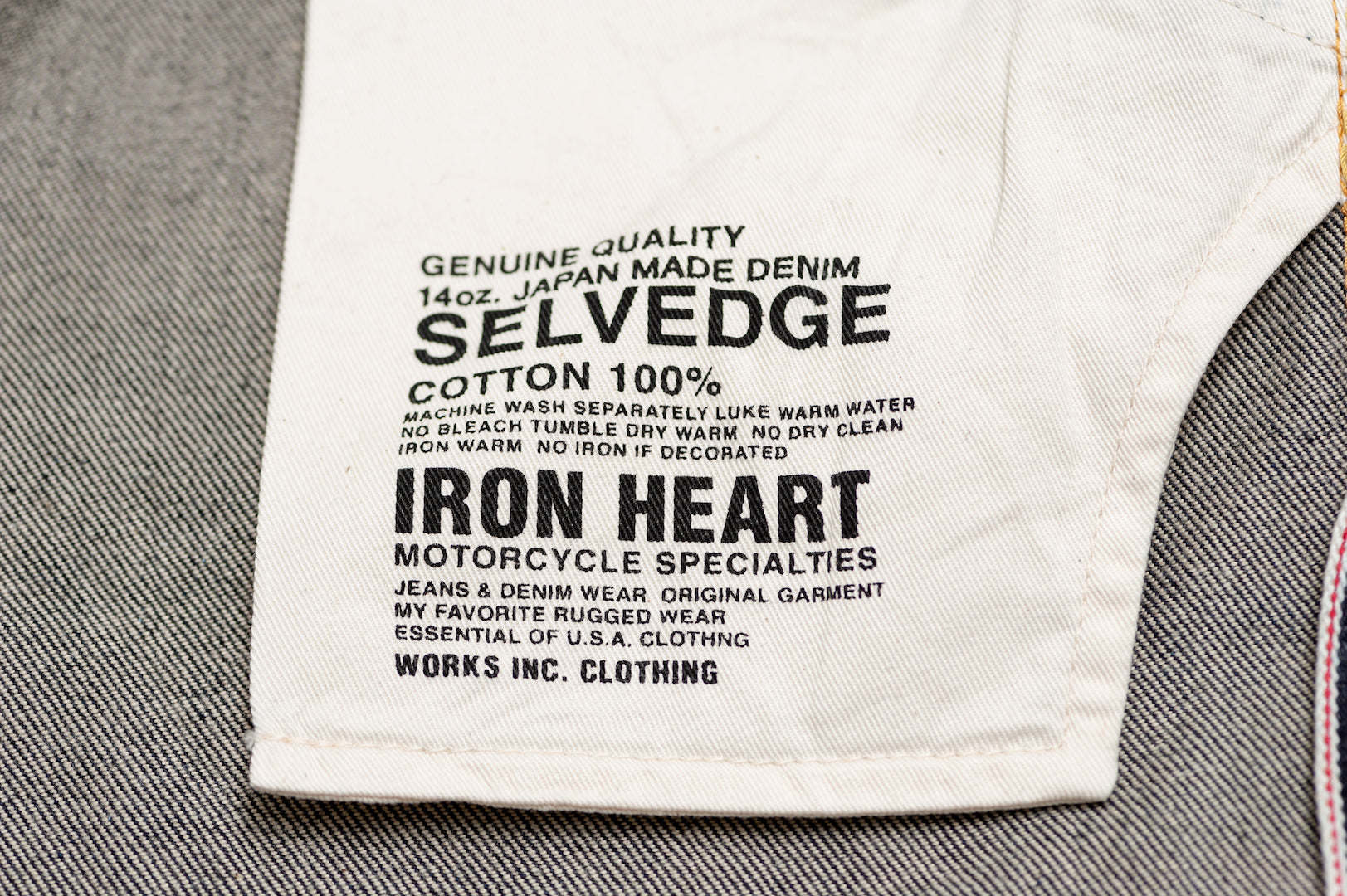 Iron Heart 555S-142 14oz Denim (Slim Tapered Fit)