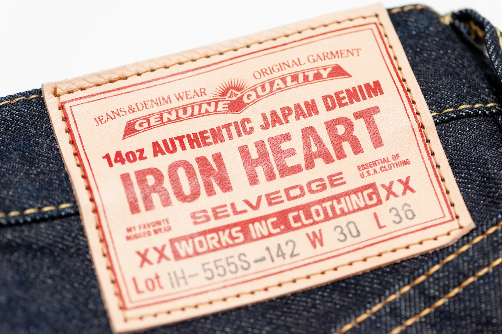 Iron Heart 555S-142 14oz Denim (Slim Tapered Fit)