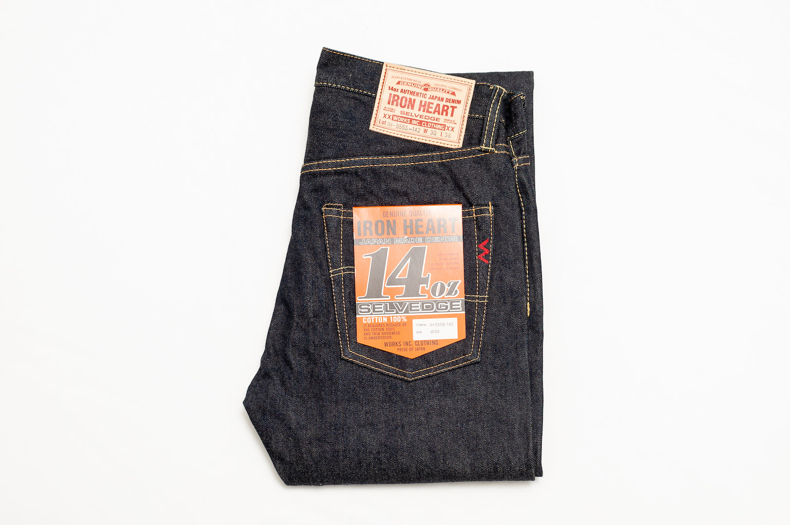 Iron Heart 555S-142 14oz Denim (Slim Tapered Fit)