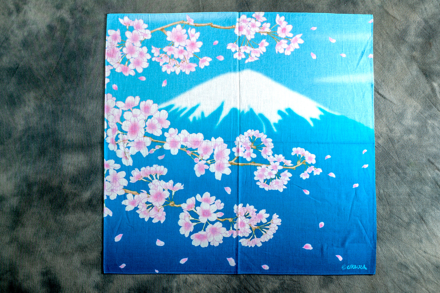 BLUE BLUE JAPAN ‘FUJI MOUNTAIN & SAKURA ' BANDANA