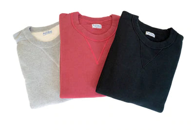 THE FLAT HEAD 11OZ "FLAT-SEAMER" SUPER-SLOW LOOPWHEELED SWEATSHIRT