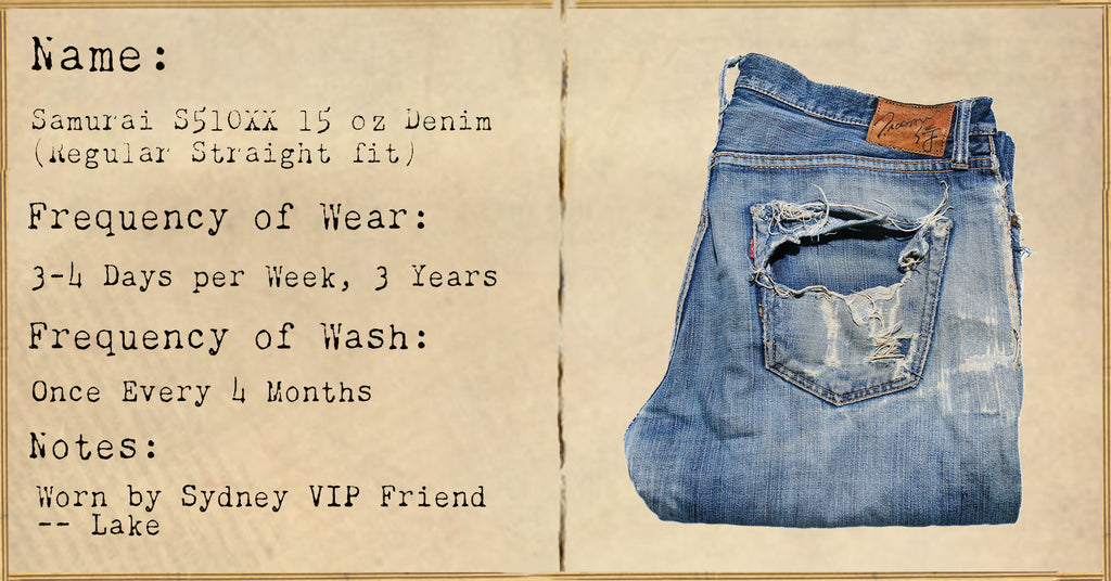 FILE 043: Samurai 15oz S510XX "Otokogi" Denim -- 3 Years of Wear