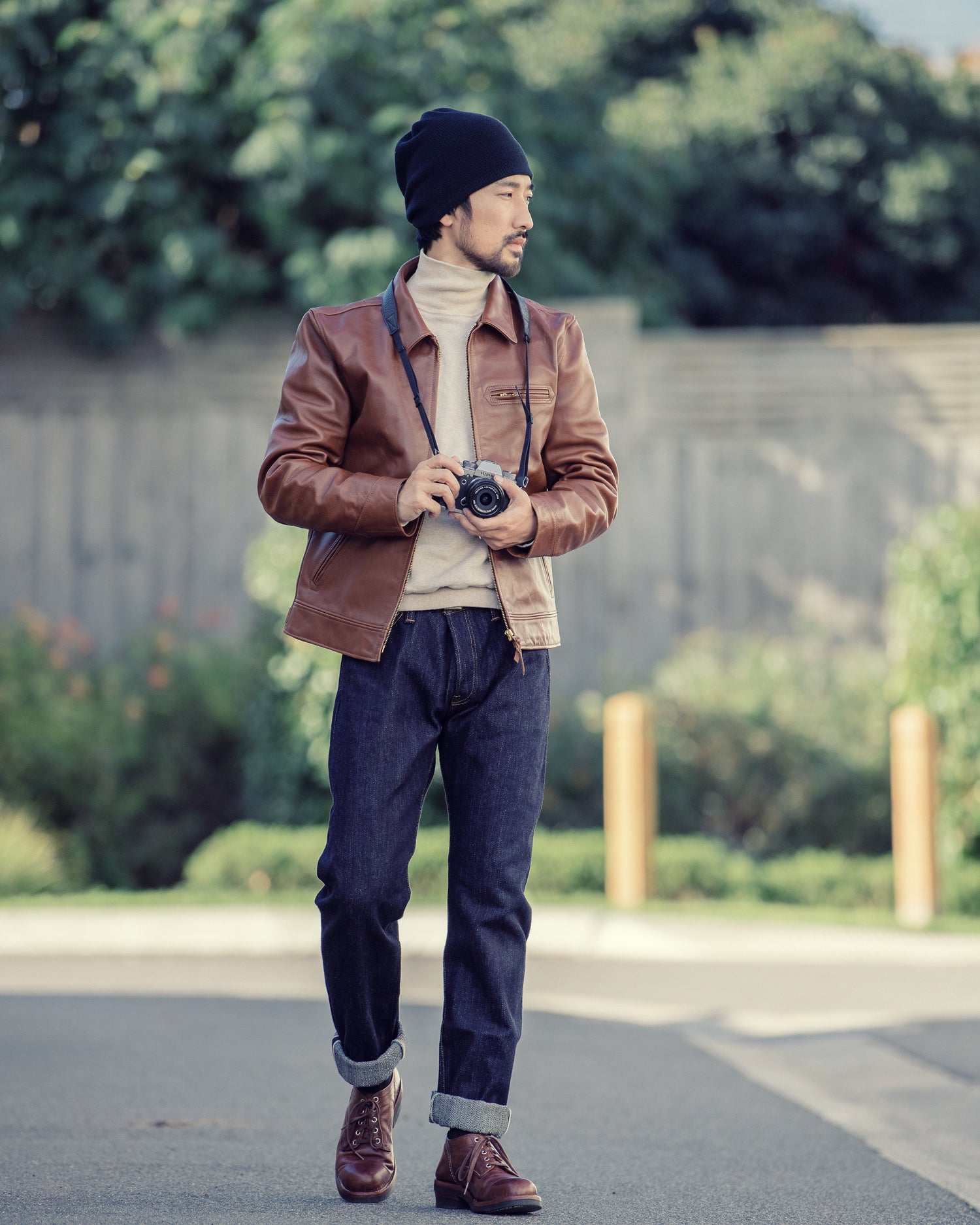 THE FLAT HEAD HORSEHIDE SINGLE RIDERS JACKET - CORLECTION