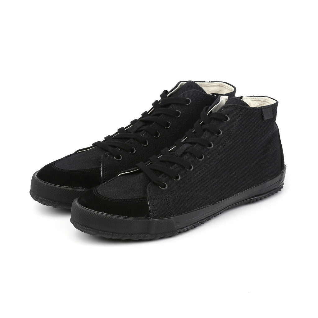 SAMURAI 17OZ BLACK DENIM ZIP SNEAKERS