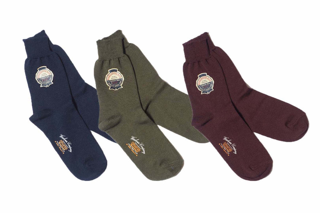 WAREHOUSE 'PLAIN ZOKKI' LONG SOCKS