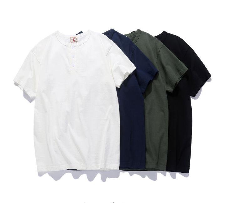 Samurai 6.7oz Loopwheeled Henley Tees