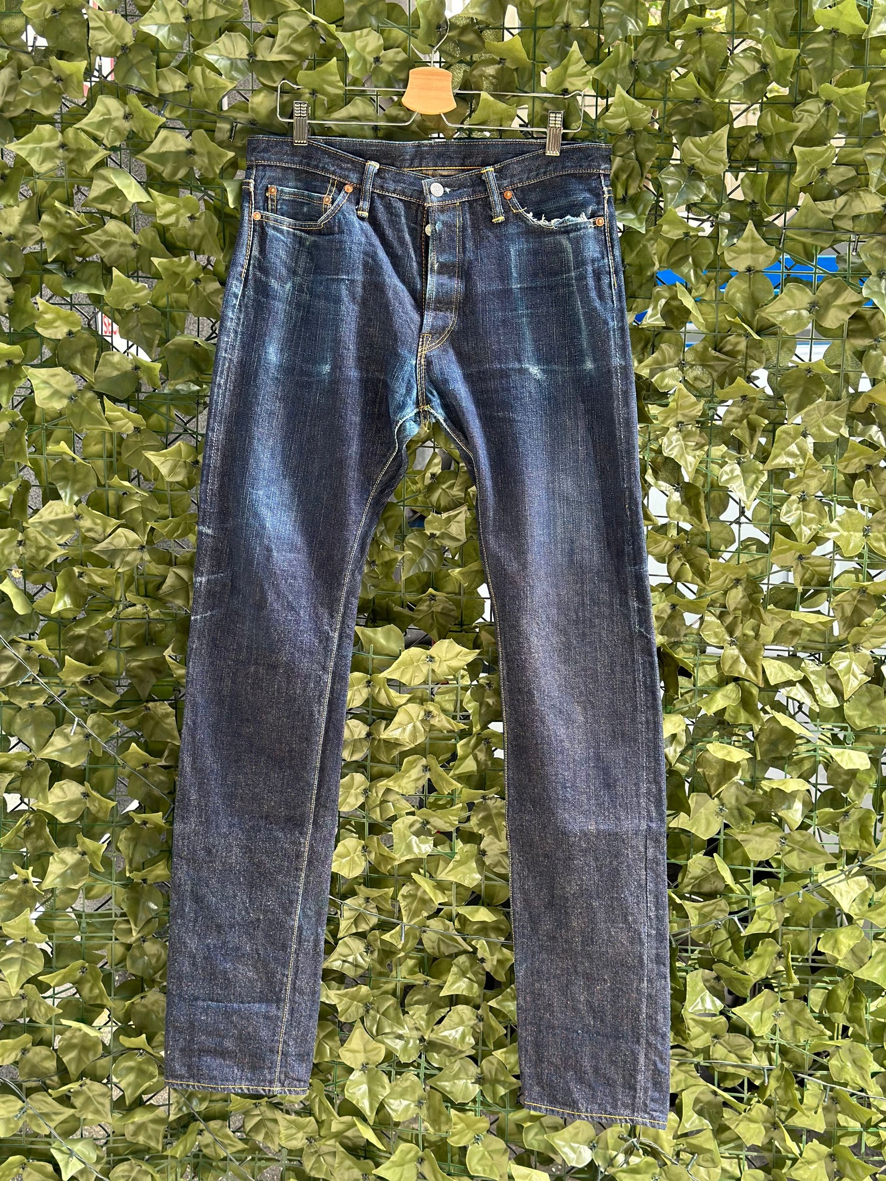 平野紫耀着用　PROJECT GR two faced denim pants Project GR Two Faced Denim Pants - Blue