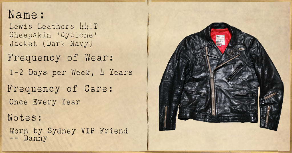 FILE 035: Lewis Leathers 441T Sheepskin 'Cyclone' Jacket (Dark Navy) -- 4 Years of Wear.
