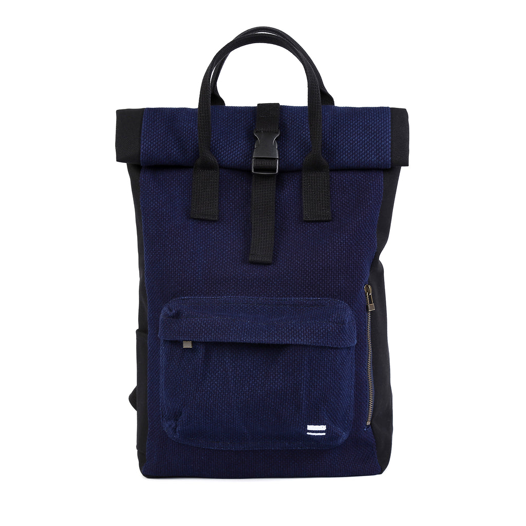 Momotaro Indigo Sashiko 'Two-Way' Backpack