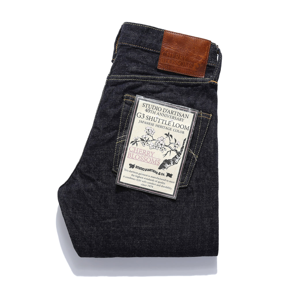 Studio D'Artisan 14oz “Cherry Blossoms” Denims (Relax Tapered Fit)