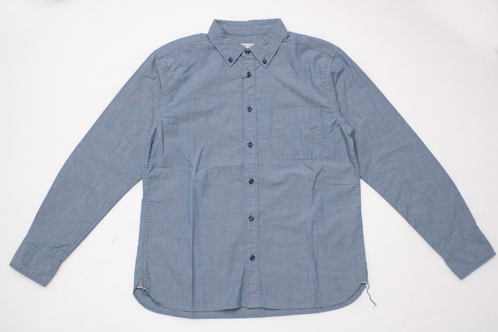 MOMOTARO 6OZ SELVAGE CHAMBRAY B.D SHIRT (INDIGO)