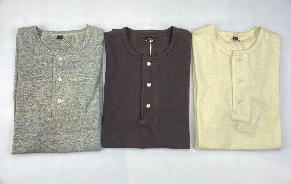 Freewheelers 6.5oz Loopwheeled Sport Henley Tee