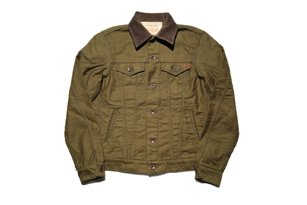 Iron Heart 12oz Whipcord Modified Type III Jacket (Olive Drab)